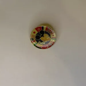 Disney Epcot  Mickey with Circle of Country Flags 2000 Pin