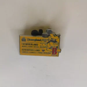 Disney DLR Global Lanyard  B Ticket Pin