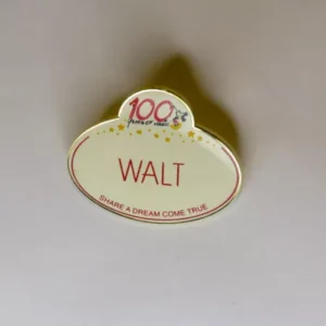 Disney    Walt Nametag 100 Years of Magic Cast Pin