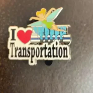 Disney Tinker Bell I Love Trasportation  Pin