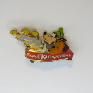 Disney   goofy's 70th birthday cake & candles Pin