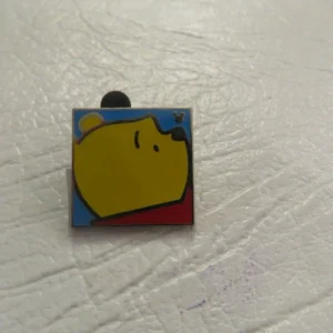 Disney Winnie the Pooh Hidden Mickey on His Nose Square Pin