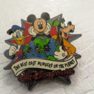 Disney The Best Cast Members on the Planet WDW Mickey Donald Goofy Pin