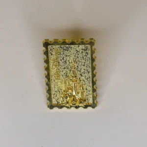 Disney Eurodisney Castle  Gold Stamp Pin