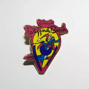 Disney Blizzard Beach pink outline Pin