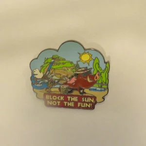 Disney Wild about Safety  Block the Sun, Not the Fun Pin