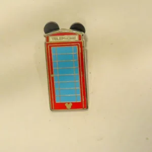 Disney United Kingdom Phone Booth Hidden Mickey Pin