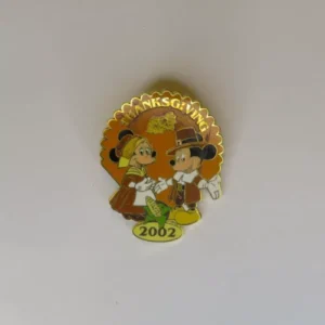 Disney   Cast Member  Thanksgiving 2002 Mickey & Minnie Pin