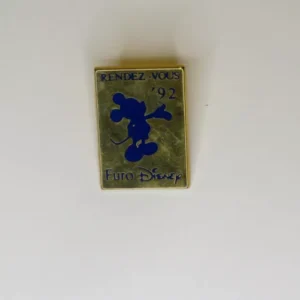 Disney EURO Disney RENDEZ VOUZ 1992 Blue Opening Pin Pin
