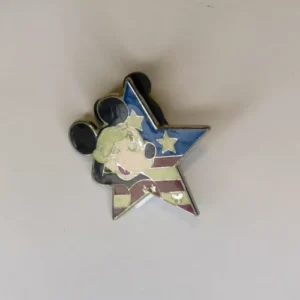 Disney   Mickey Mouse  Patriotic Star Salute  Hidden Mickey Pin
