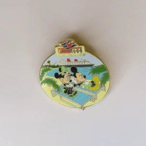 Disney DCL  Castaway Club  Mickey Aqua Lounge & Light Green Bow Pin
