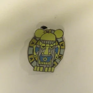 Disney WDW Hidden Mickey 2007 2 Blue & Gray Tiki Pin
