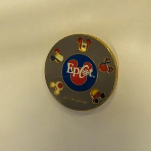 Disney Epcot Flags Spinner Pin