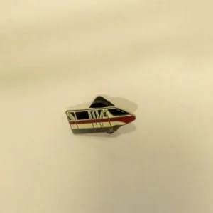 Disney   Red Monorail with Hidden Mickey  Cast Lanyard  #3 Pin
