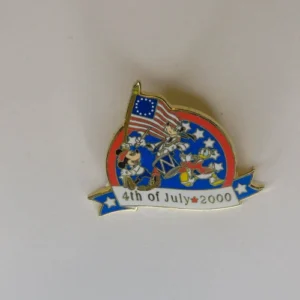 Disney   Donald, Goofy & Mickey  Fourth 4th of July  2000 Pin