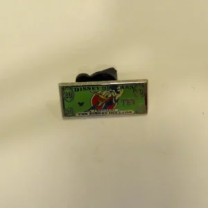 Disney Donald Duck 10 Dollar Bill Hidden Mickey Pin