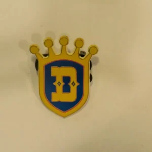 Disney D Disneyland Crown Gold Pin