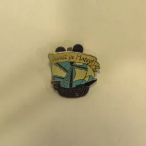 Disney Avast Ye Matey Hidden Mickey Pirate Ship Pin