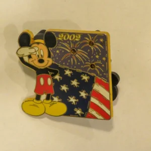 Disney 2002 Mickey 4th of July Does Not Light Up Pin