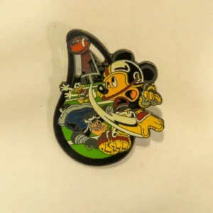 Disney Football Mickey Mouse Donald Vs Pete Movable Pin