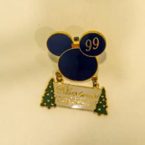 Disney 1999 Seasons Greetings Blue Ornament Pin