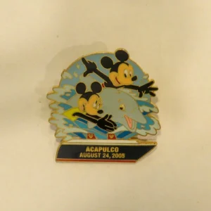Disney Acapulco Mickey Minnie Swimming Dolphins DCL Cruise LE Pin