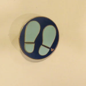 Disney Mickey Mouse Blue Circle Shoes Hidden Mickey Pin