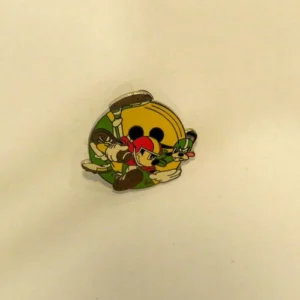 Disney Mickey and Goofy Playing Sports Football Hidden Mickey Pin