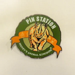 Disney Pin Station Rhino Animal Kingdom Logo Pin