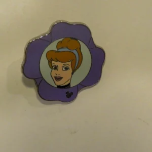 Disney Cinderella Purple Flower Hidden Mickey Pin