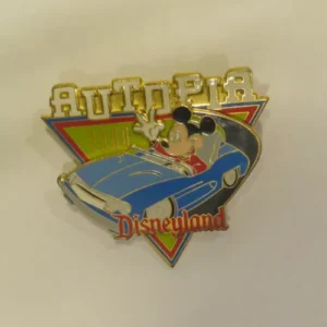Disney Autopia Mickey Mouse Logo Disneyland Car Pin