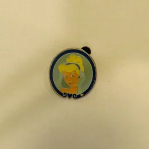 Disney Cinderella Hidden Mickey Mirror Frame Blue Pin