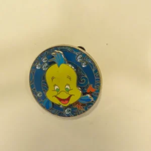 Disney Flounder Spinner Bubbles Little Mermaid Pin