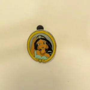 Disney Jasmine Yellow Frame Mirror Hidden Mickey Pin