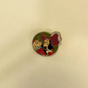 Disney Captain Hook and Mr. Smee Peter Pan Color Hidden Mickey Pin