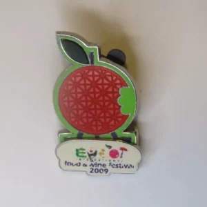 Disney Epcot International Food and Wine Festival 2009  Logo Pin