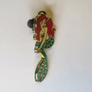 Disney DS Ariel with Green Crystals Brooch Pin