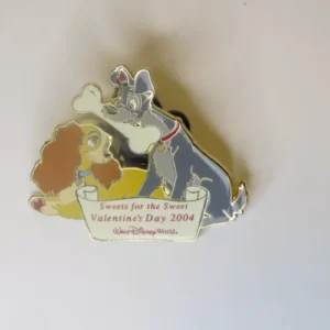 Disney WDW Lady and Tramp Sweetheart Valentines Day 2004 Pin