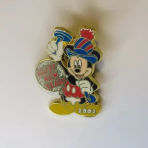 Disney  12 Months of Magic  Happy New Year 2002 Mickey Pin