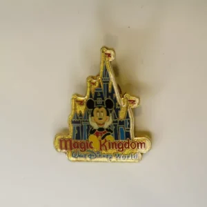 Disney WDW Mickey Mouse Gold Magic Kingdom Castle Pin