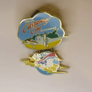 Rare Disney Pin Trading Cruise Line DCL Donald Duck Flying Plane Castaway Read