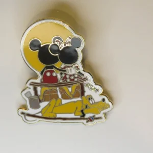 Disney Mickey Minnie And Pluto Sunset Relaxed Good Vibes Only Pin