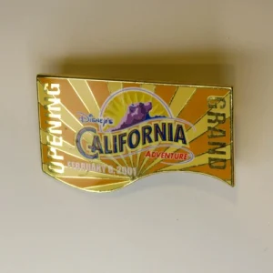 2-8-2001 CALIFORNIA ADVENTURE GRAND OPENING Employee Cast Member Pin Back Button