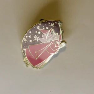 Disney Fauna Red Fairy Sleeping Beauty Cast Lanyard Pin