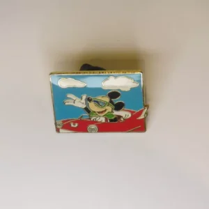 Disney Wdw 2002 Cast Lanyard Series Mickey Cruising In A Red Car Pin