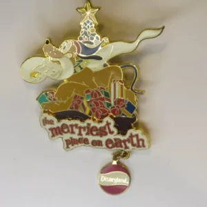 Disneyland The Merriest Place on Earth Pluto Christmas Pin