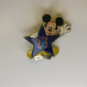 100 Years Of Dreams 100 Michigan Flag Mickey Mouse Disney Pin State