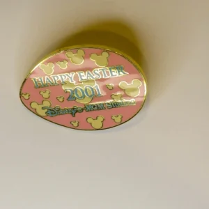 Disney pin 4775 Epcot Easter Egg Hunt 2001 Pink Walt Disney World mickey