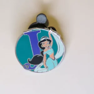 Disney WDW HM III Alphabet Letter Princess Jasmine J Pin (UA:66589)