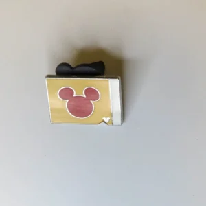 2010 Disney Trading Pin ~ Hidden Mickey Series ~ Red Head on Yellow Background